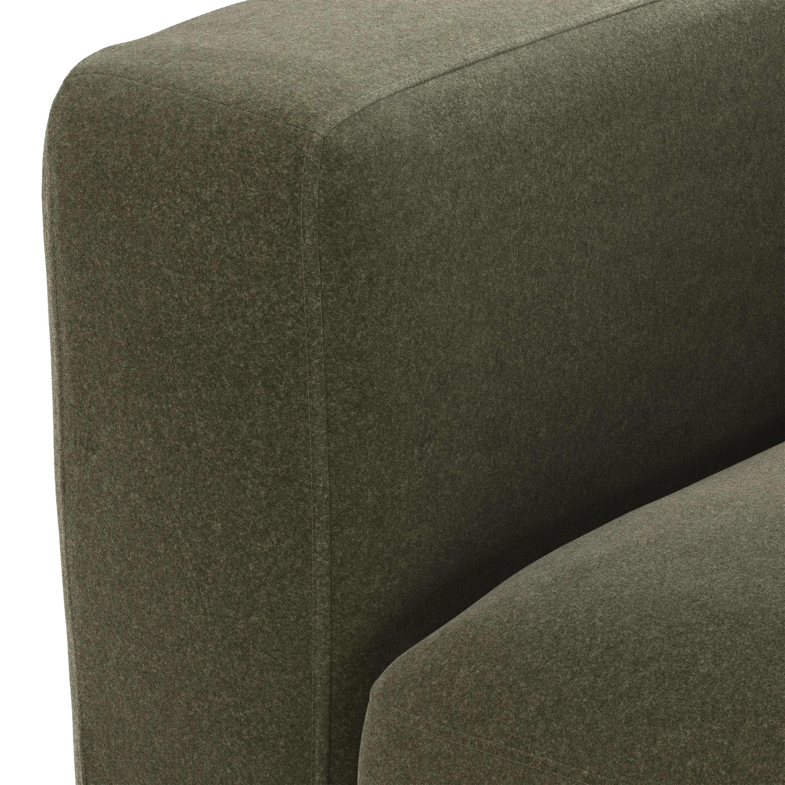 Rhett 38.5_ Lounge Chair - Felted Green - Image 2