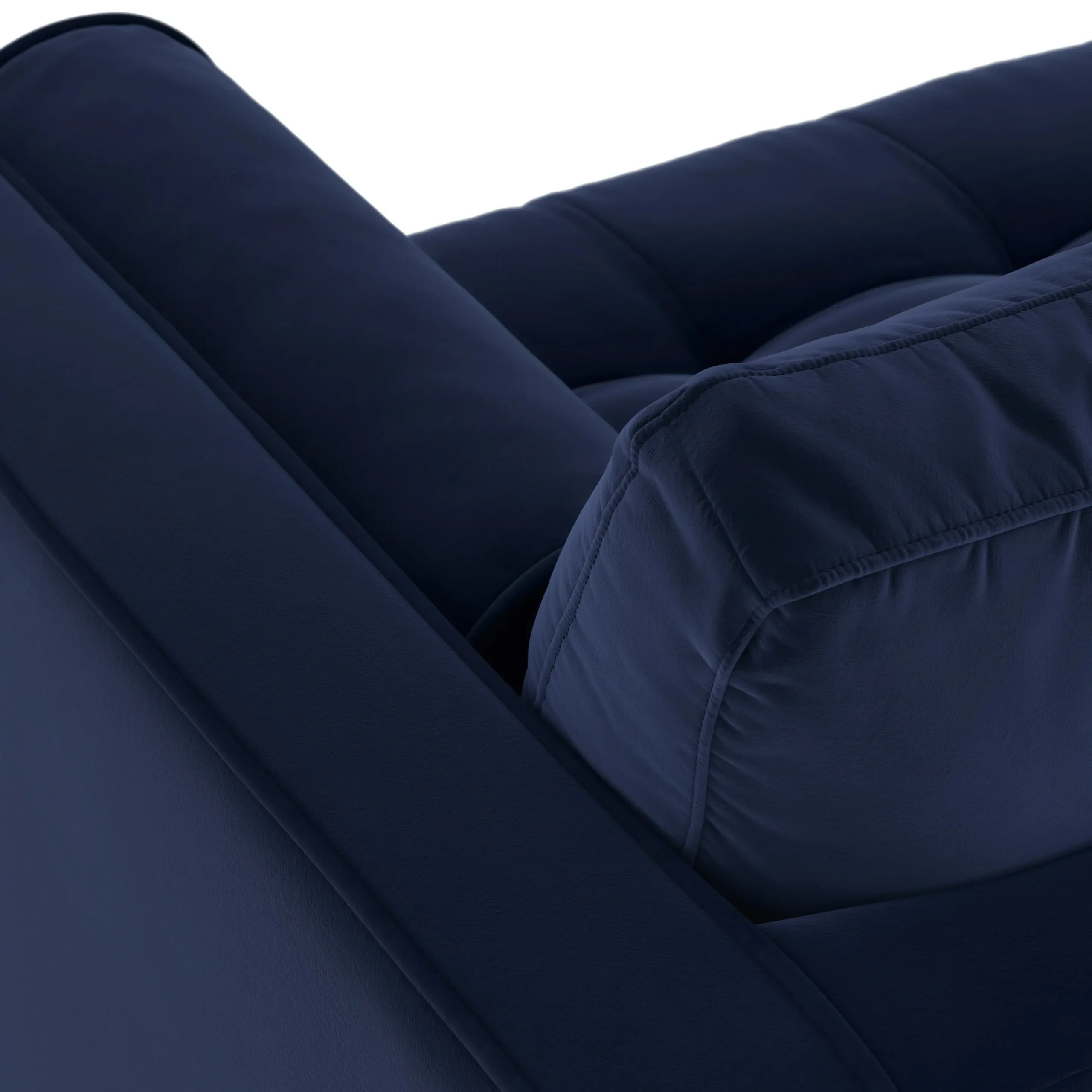 Sven 100_ Tufted Velvet Left Sectional - Plush Cascadia Blue - Image 10