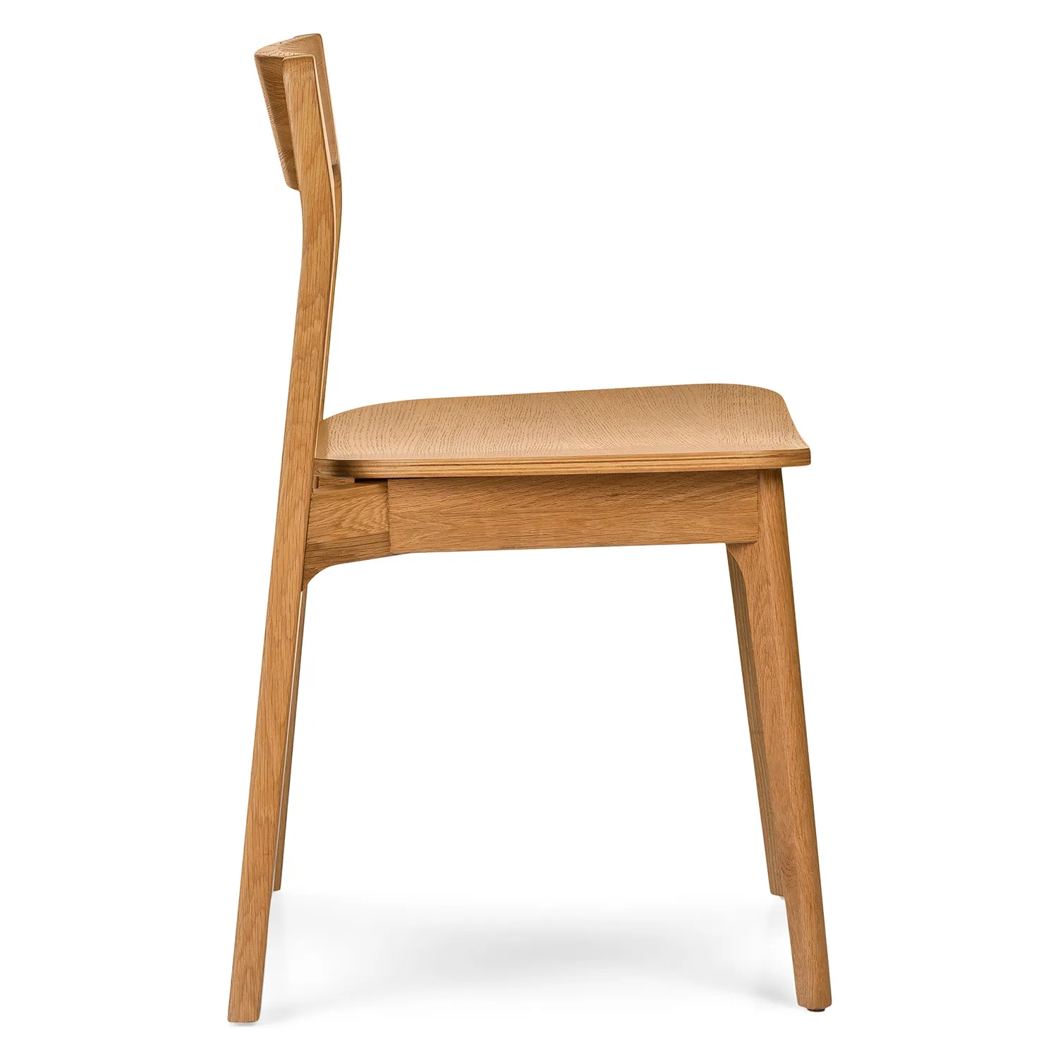 Gusfa Stackable Dining Chair - Oak - Image 10