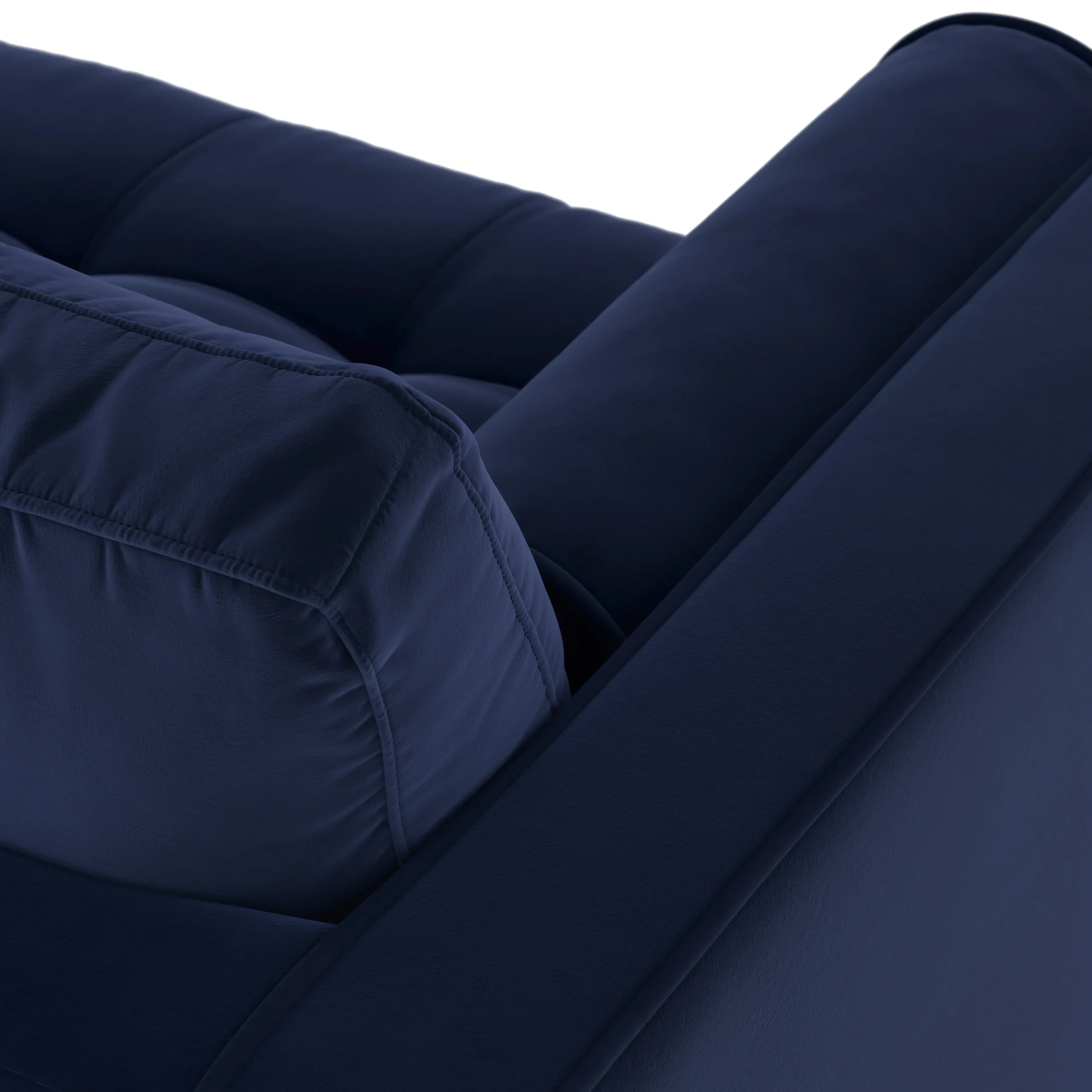 Sven 100_ Tufted Velvet Right Sectional - Plush Cascadia Blue - Image 10