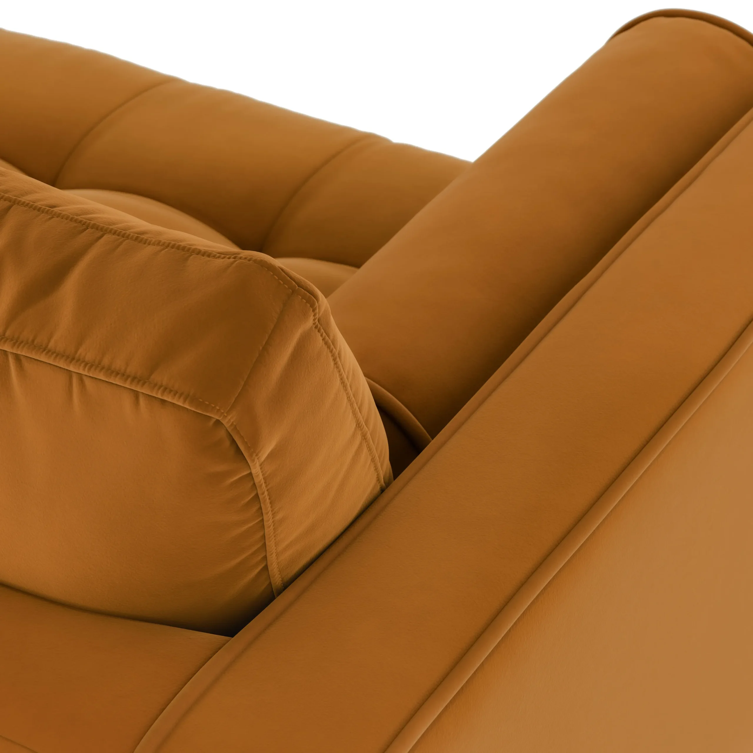 Sven 100_ Tufted Velvet Right Sectional - Plush Pacific Ginger - Image 10
