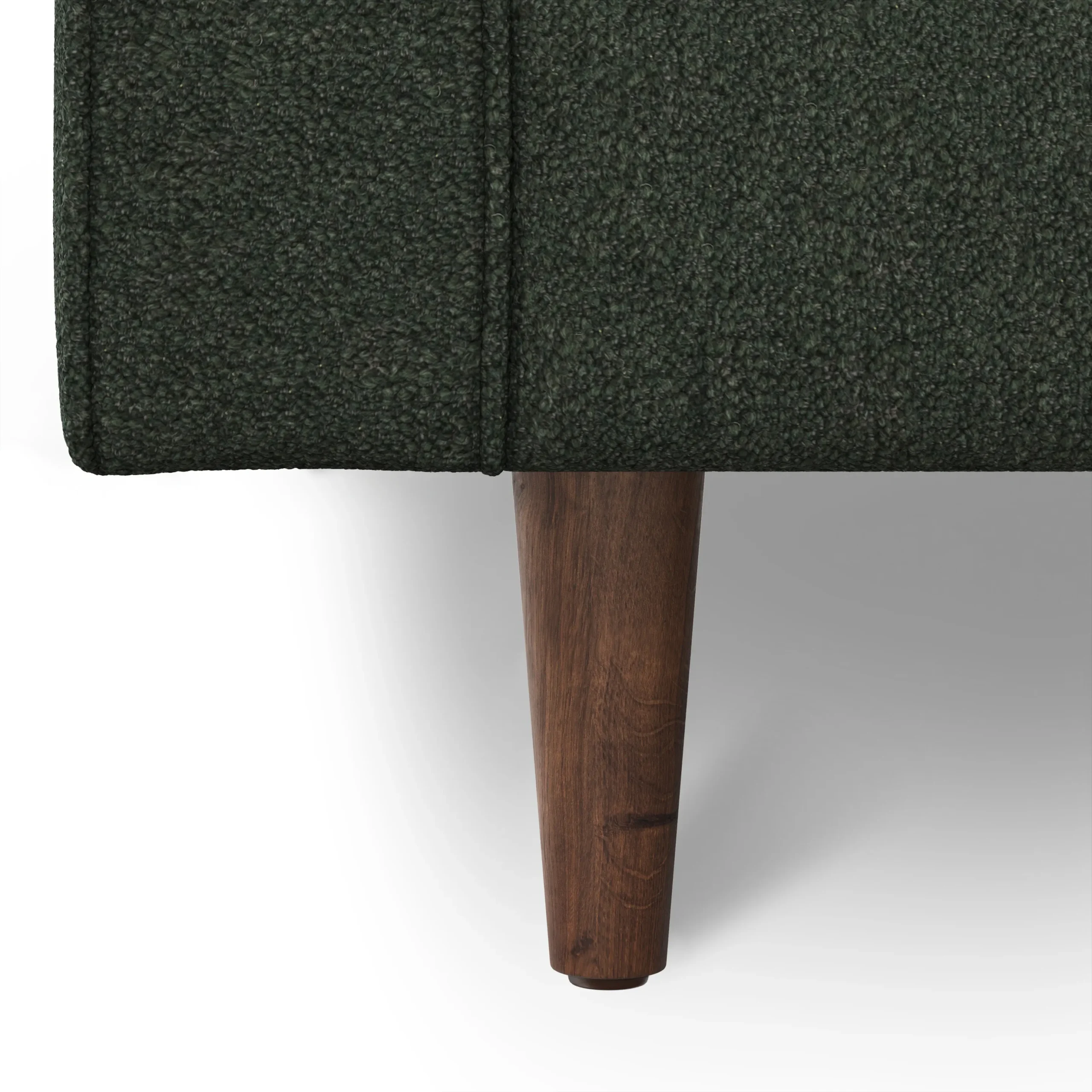 Sven 107_ Tufted Corner Sectional - Green Wool Bouclé - Image 10