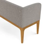 Left Corner Banquette - Smoked Oak and Hestia Gray