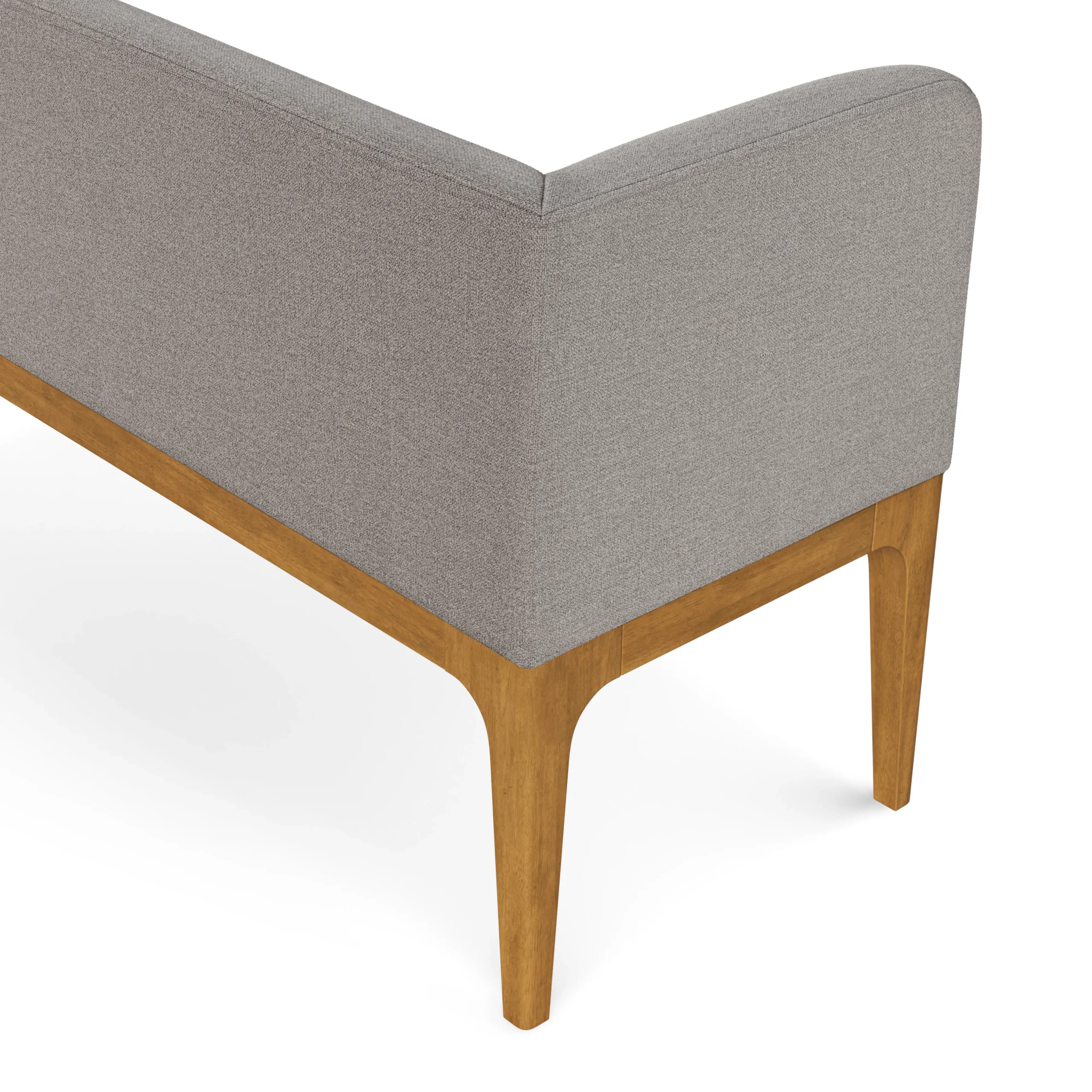 Left Corner Banquette - Smoked Oak and Hestia Gray - Image 11