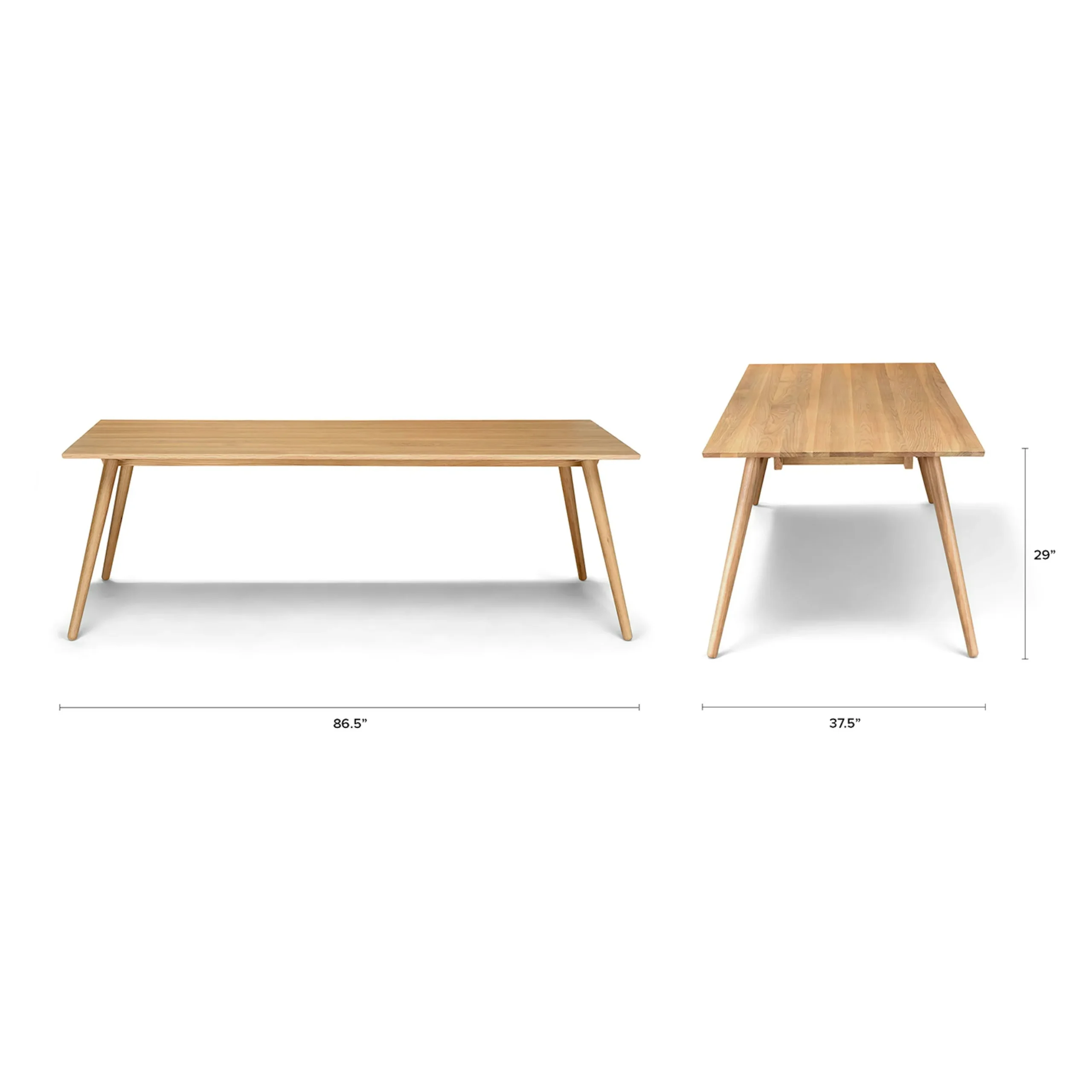 Seno 86.5_ Dining Table - Oak - Image 11