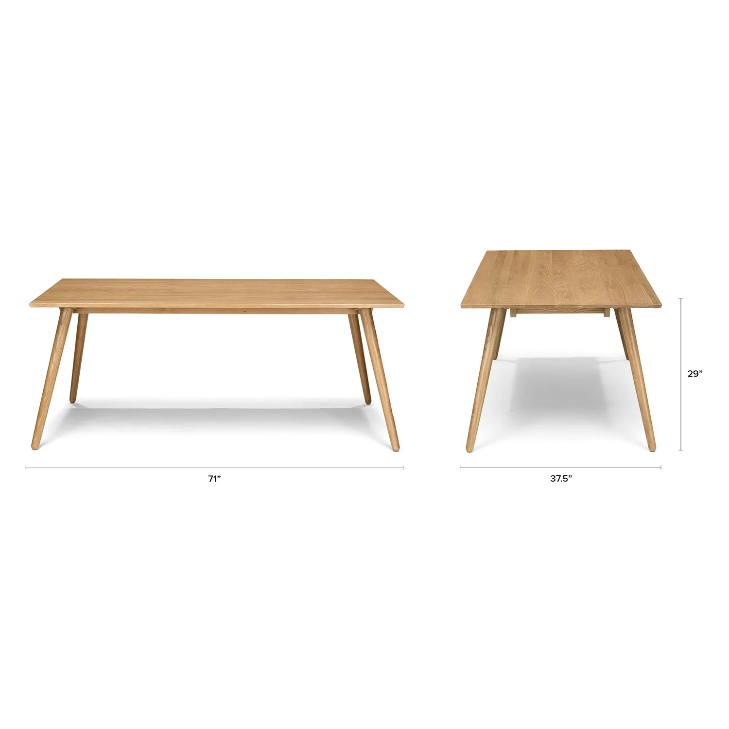 Seno 71_ Dining Table - Oak - Image 11