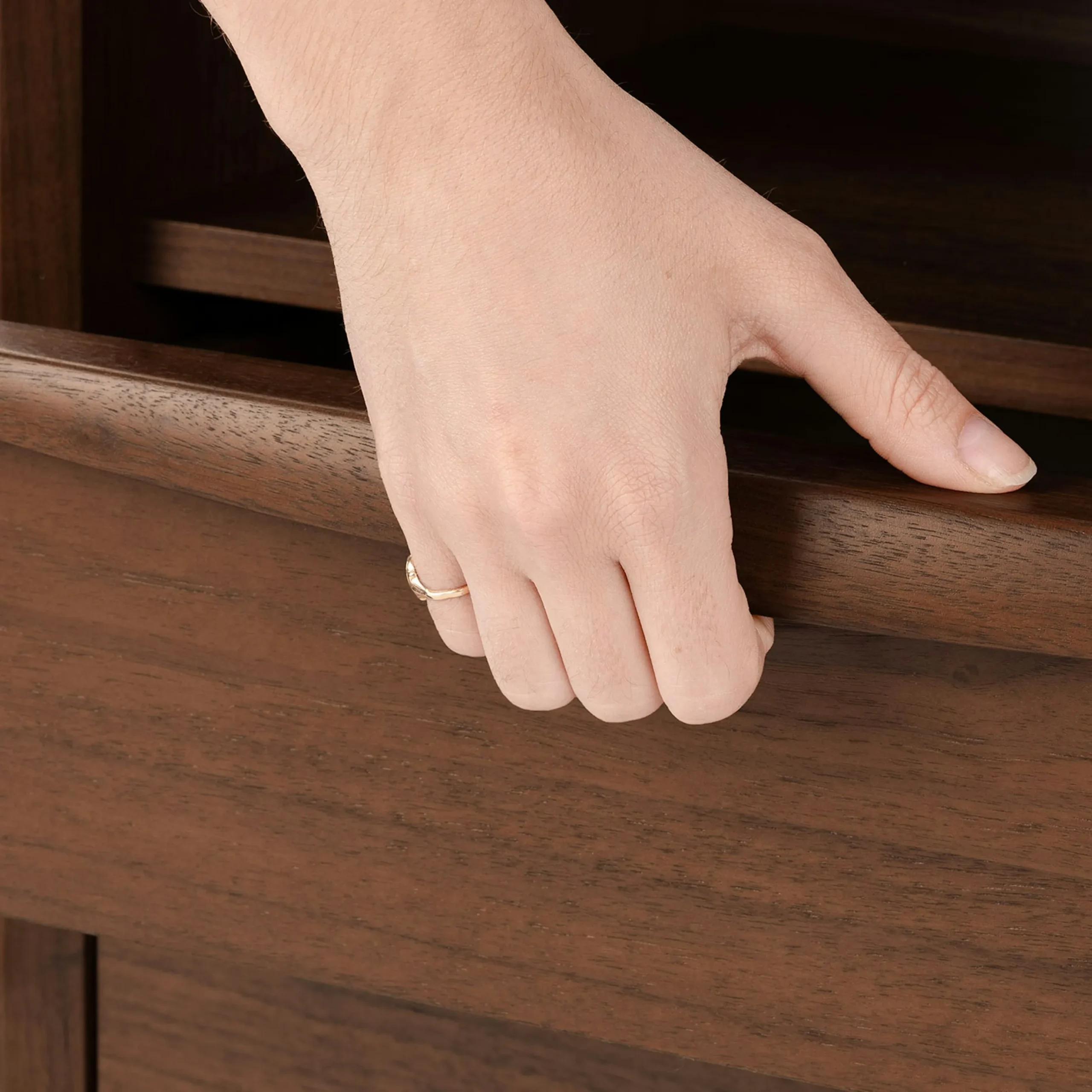 Lenia 2-Drawer Nightstand - Walnut - Image 10