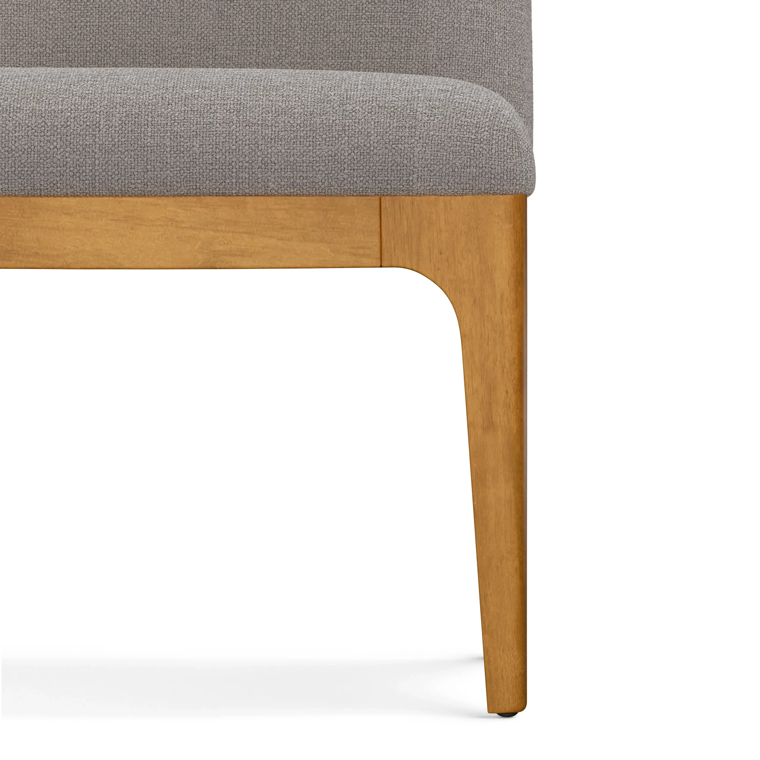 Armless Banquette - Smoked Oak and Hestia Gray - Image 11