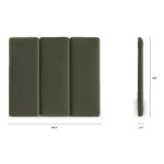 Noel Queen Velvet Headboard - Hale Fir Green