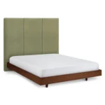 Noel Queen Tall Velvet Headboard - Plush Pacific Sage