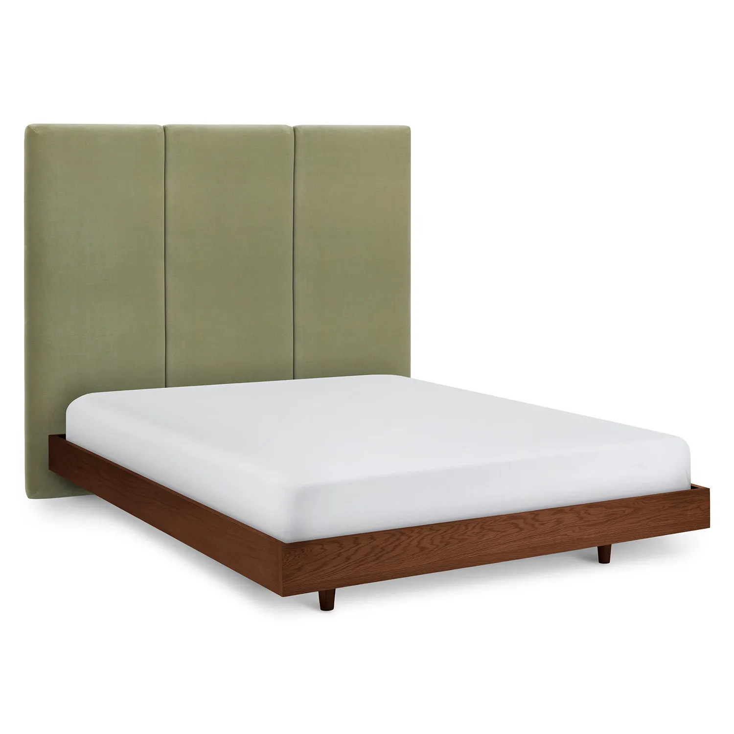 Noel Queen Tall Velvet Headboard - Plush Pacific Sage - Image 11