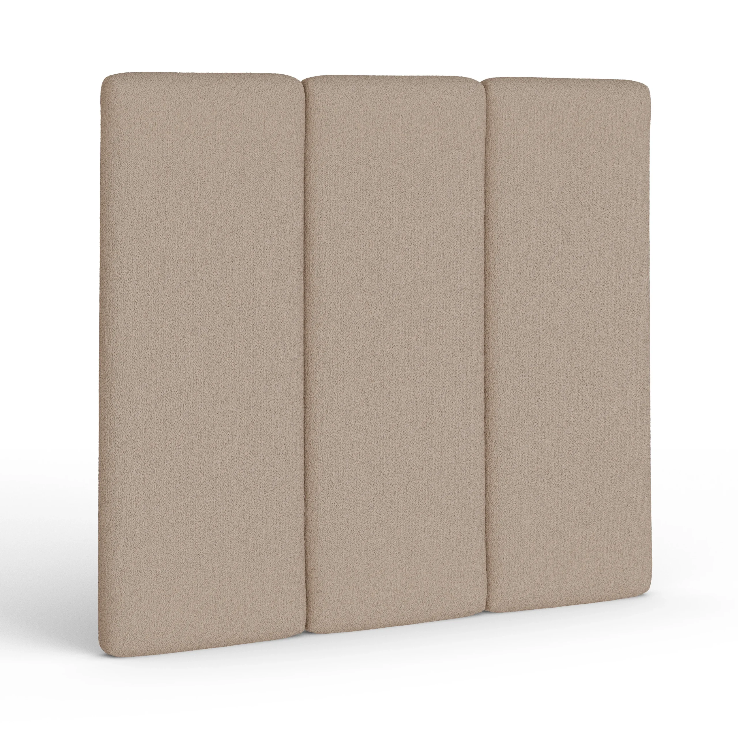 Noel Queen Tall Headboard - Sandstone Wool Bouclé - Image 11