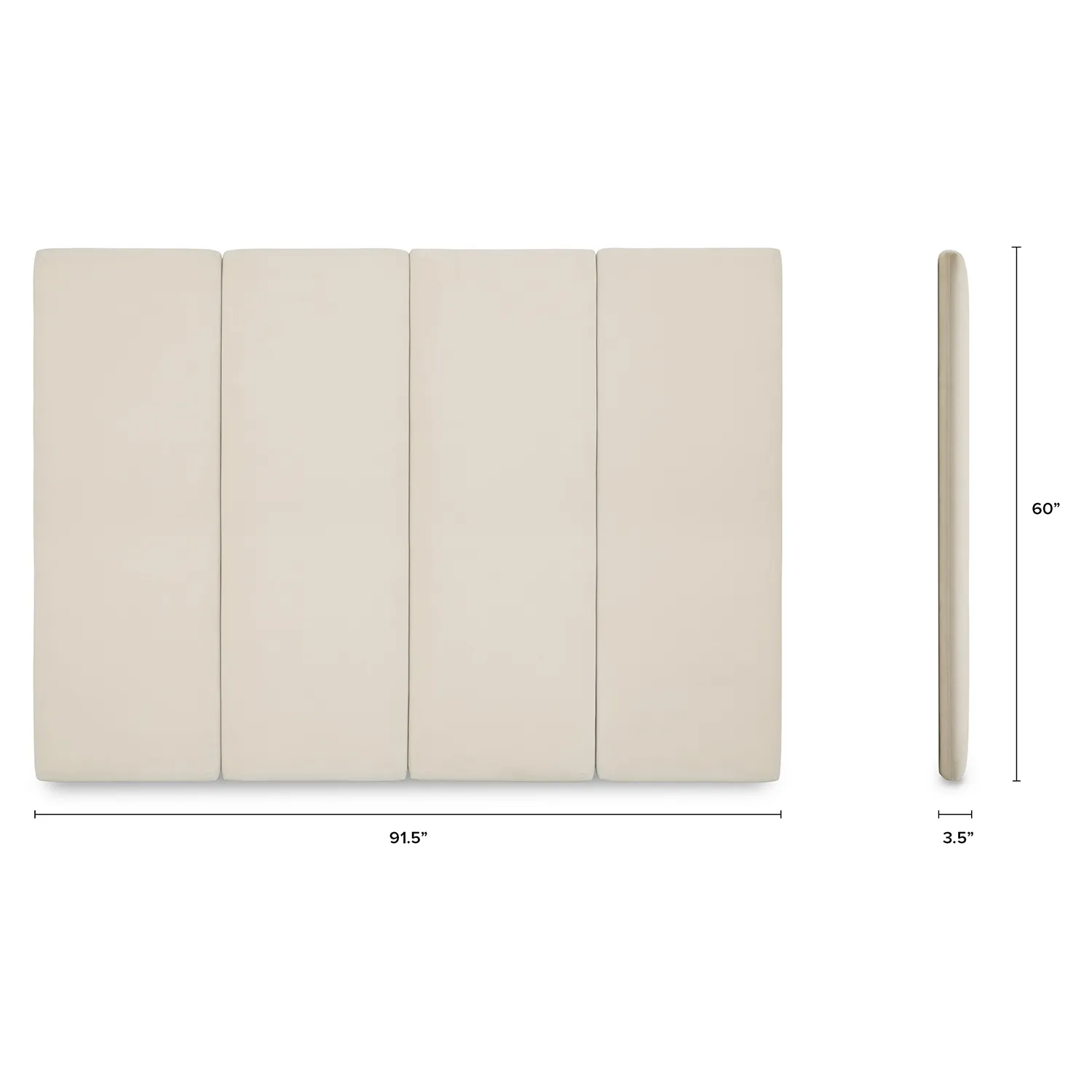 Noel King Tall Velvet Headboard - Plush Pacific Taupe - Image 11