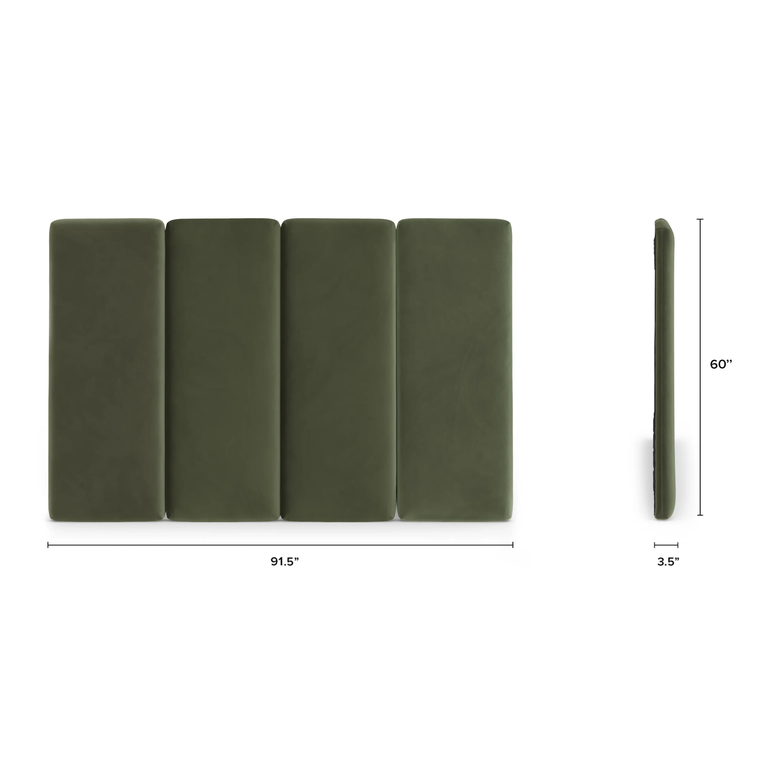 Noel King Tall Velvet Headboard - Hale Fir Green - Image 11