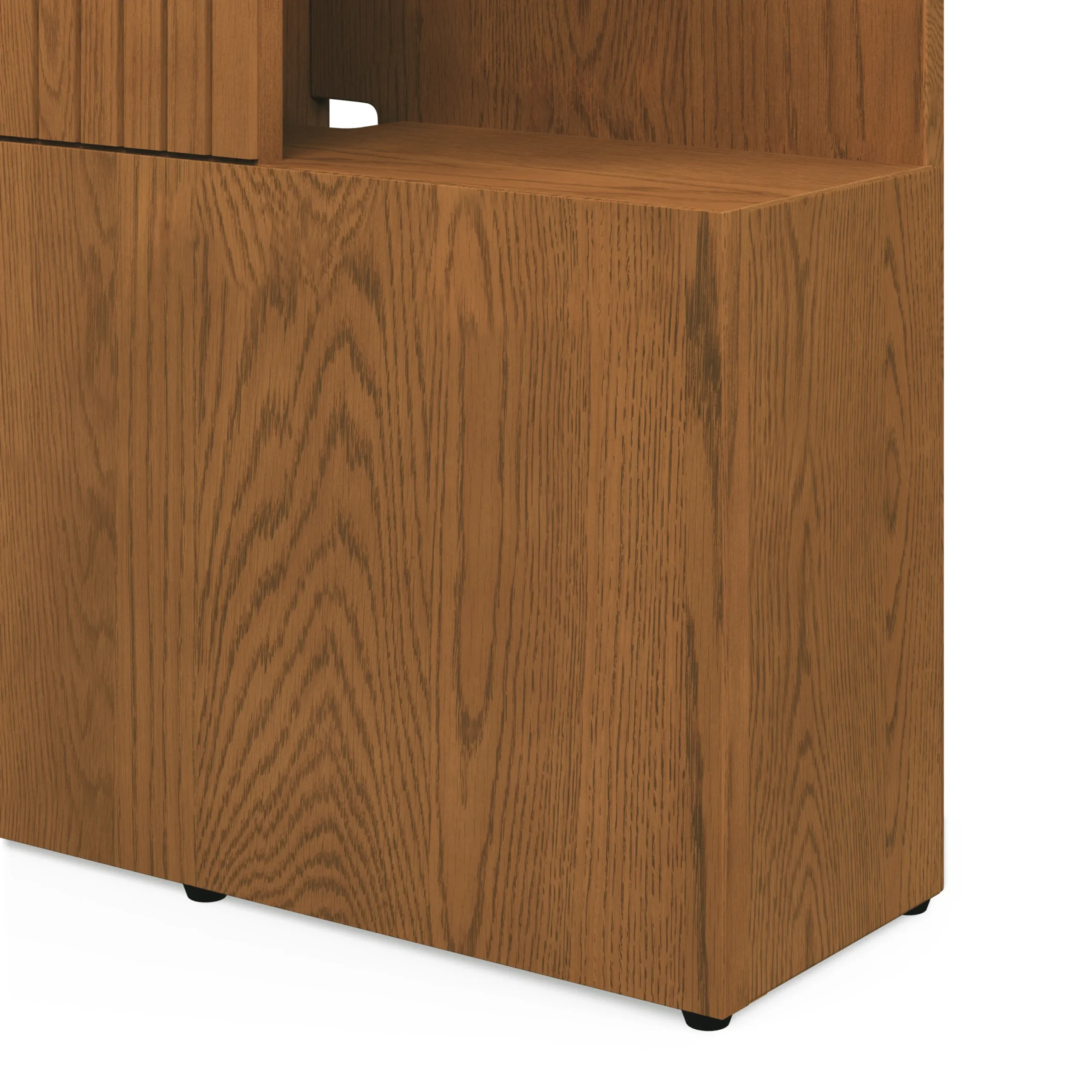 Kouva Queen Storage Headboard - Smoked Oak - Image 11
