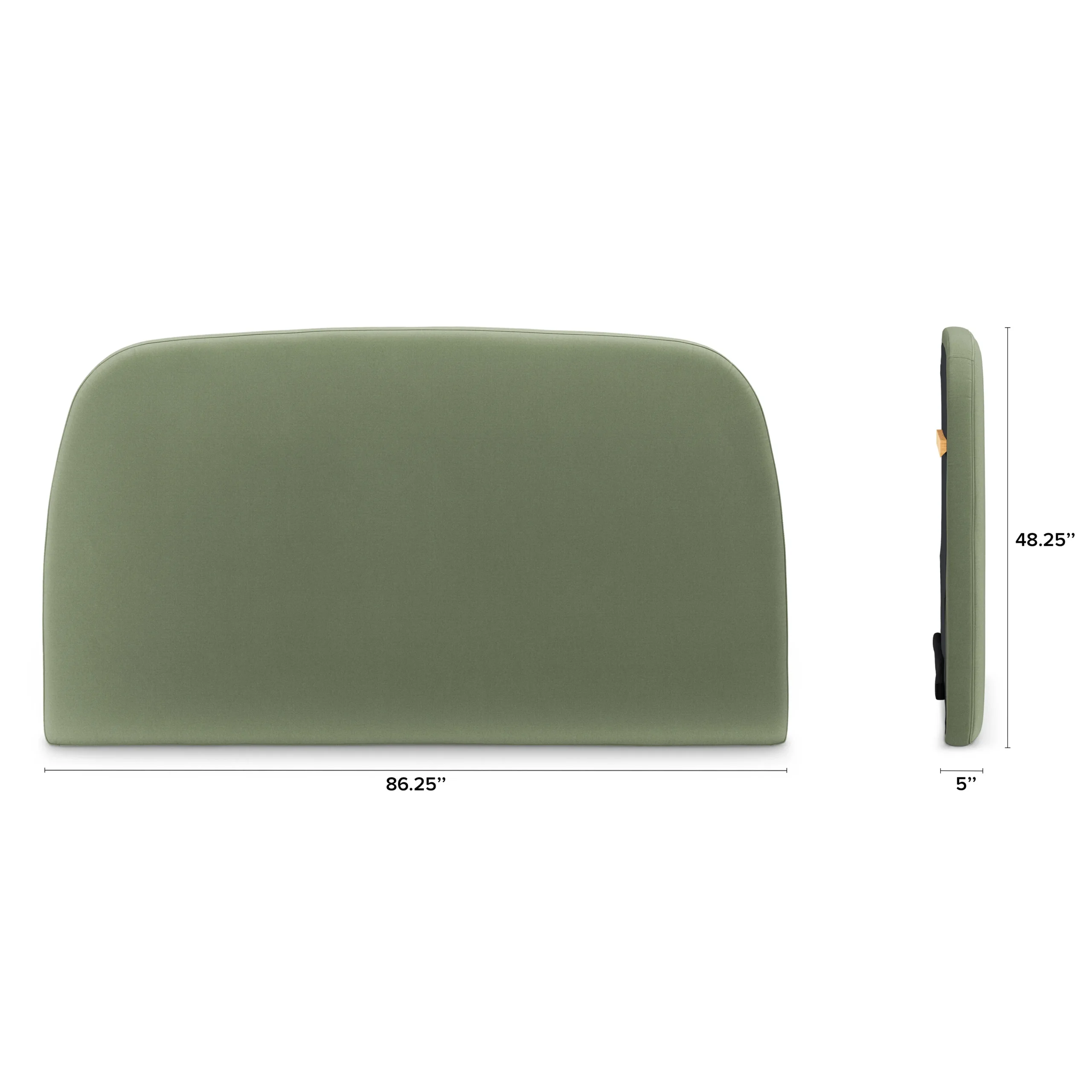 Kaleo King Velvet Headboard - Plush Pacific Sage - Image 11