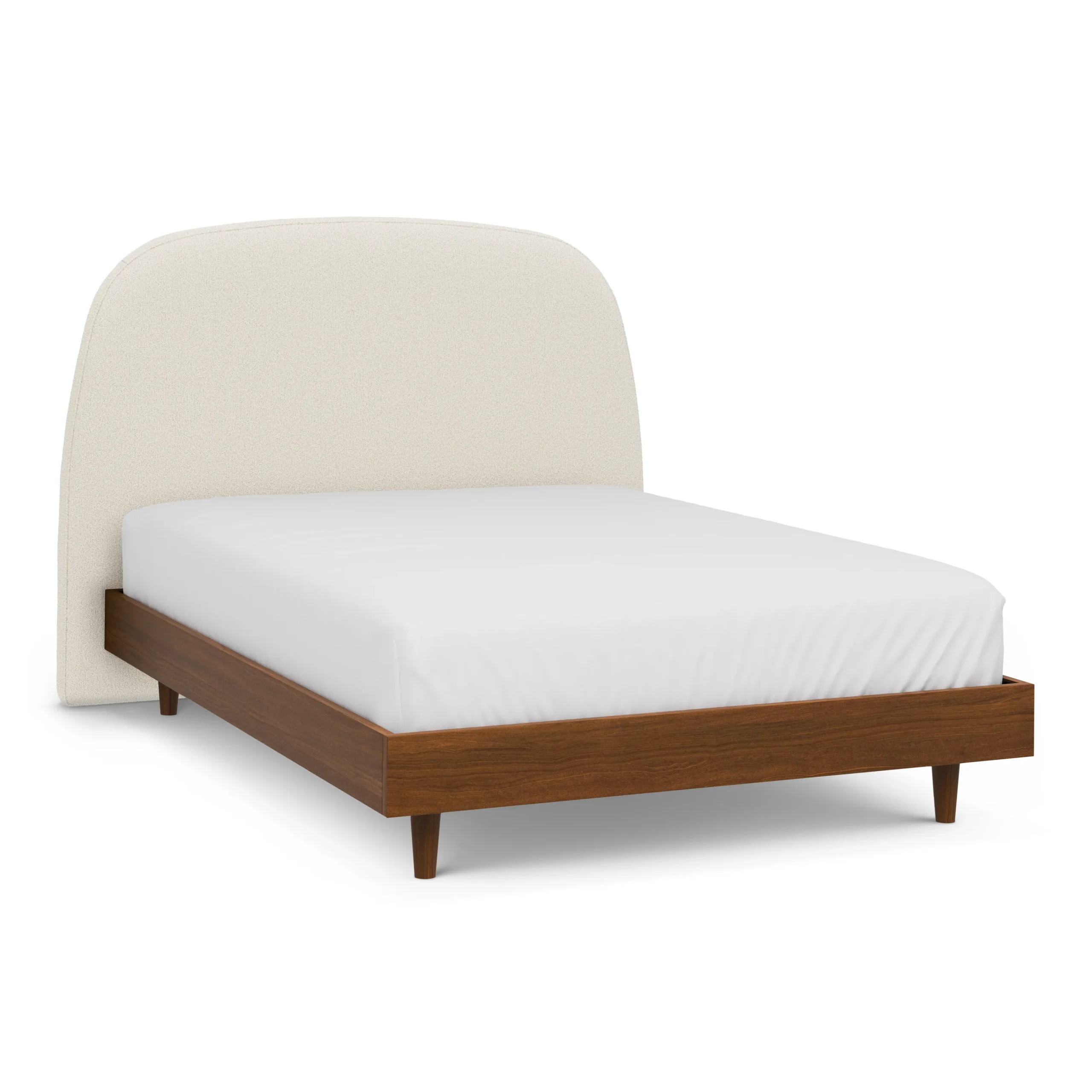 Kaleo Full Headboard - Ivory Wool Bouclé - Image 11