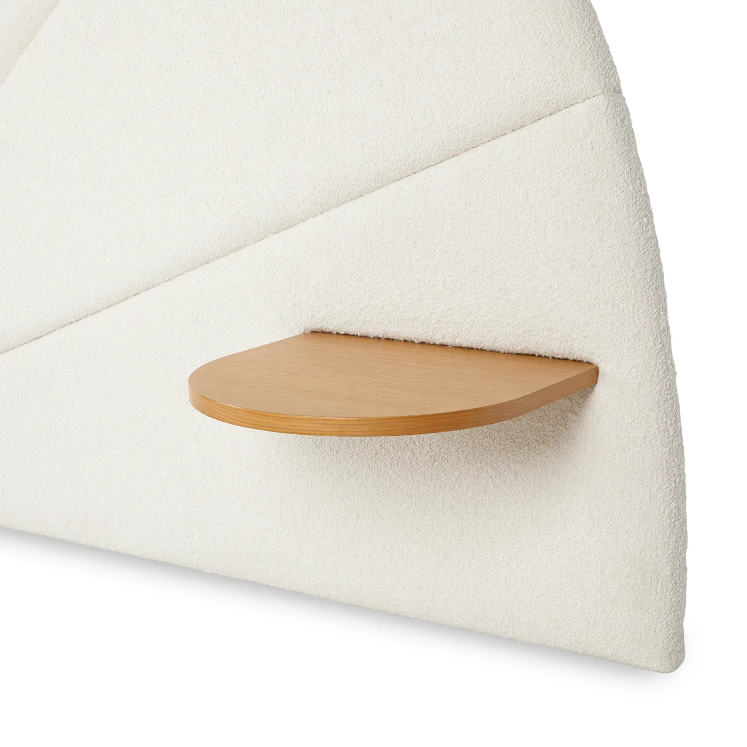 Almelo Queen Headboard - Ivory Wool Bouclé - Image 11