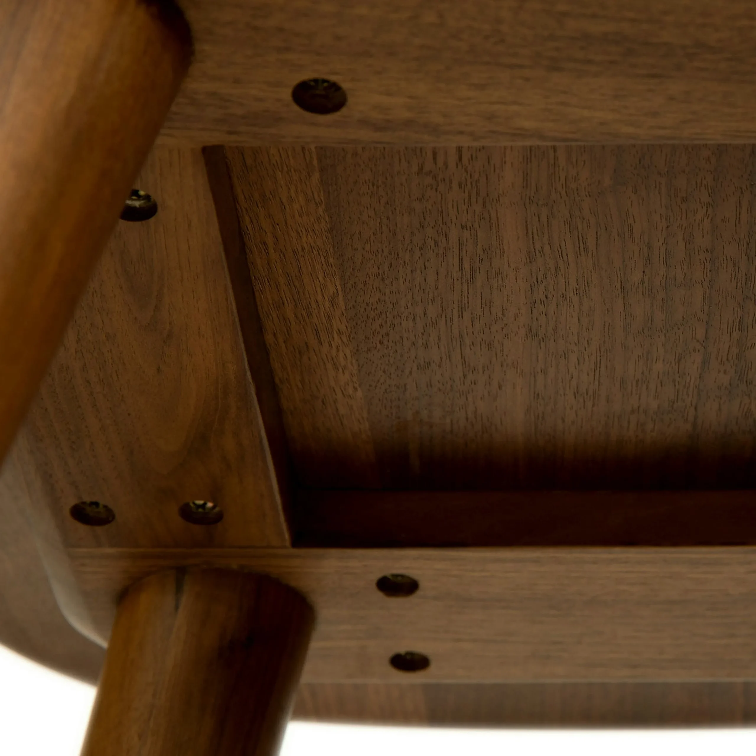 Sede Leather Counter Stool - Walnut and Black - Image 11