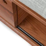 Nederin 55.5_ Bench - Walnut and Pebble Gray