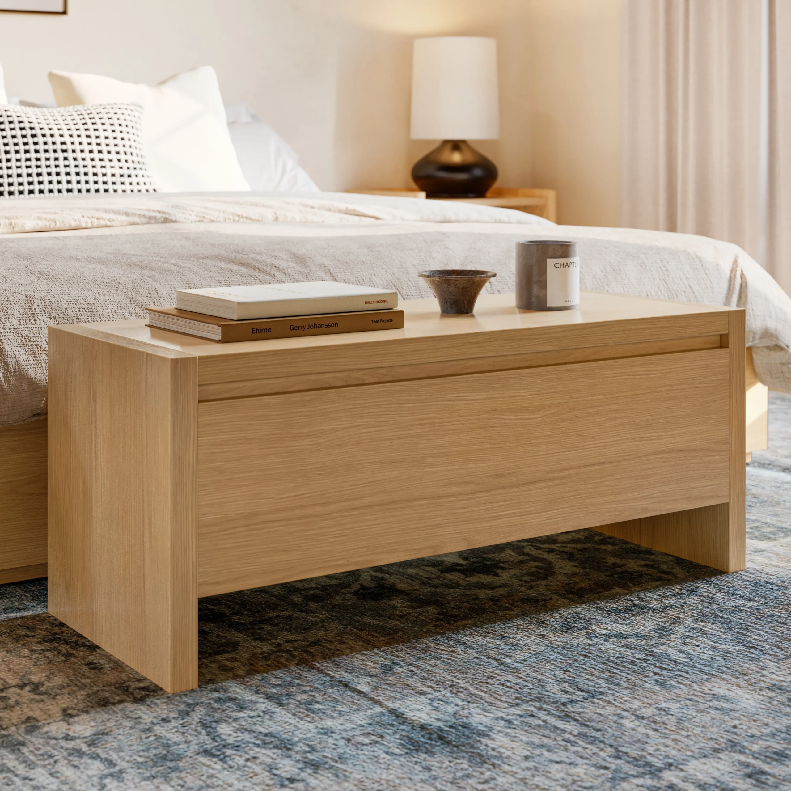 Leif 42_ Storage Bench - White Oak - Image 11