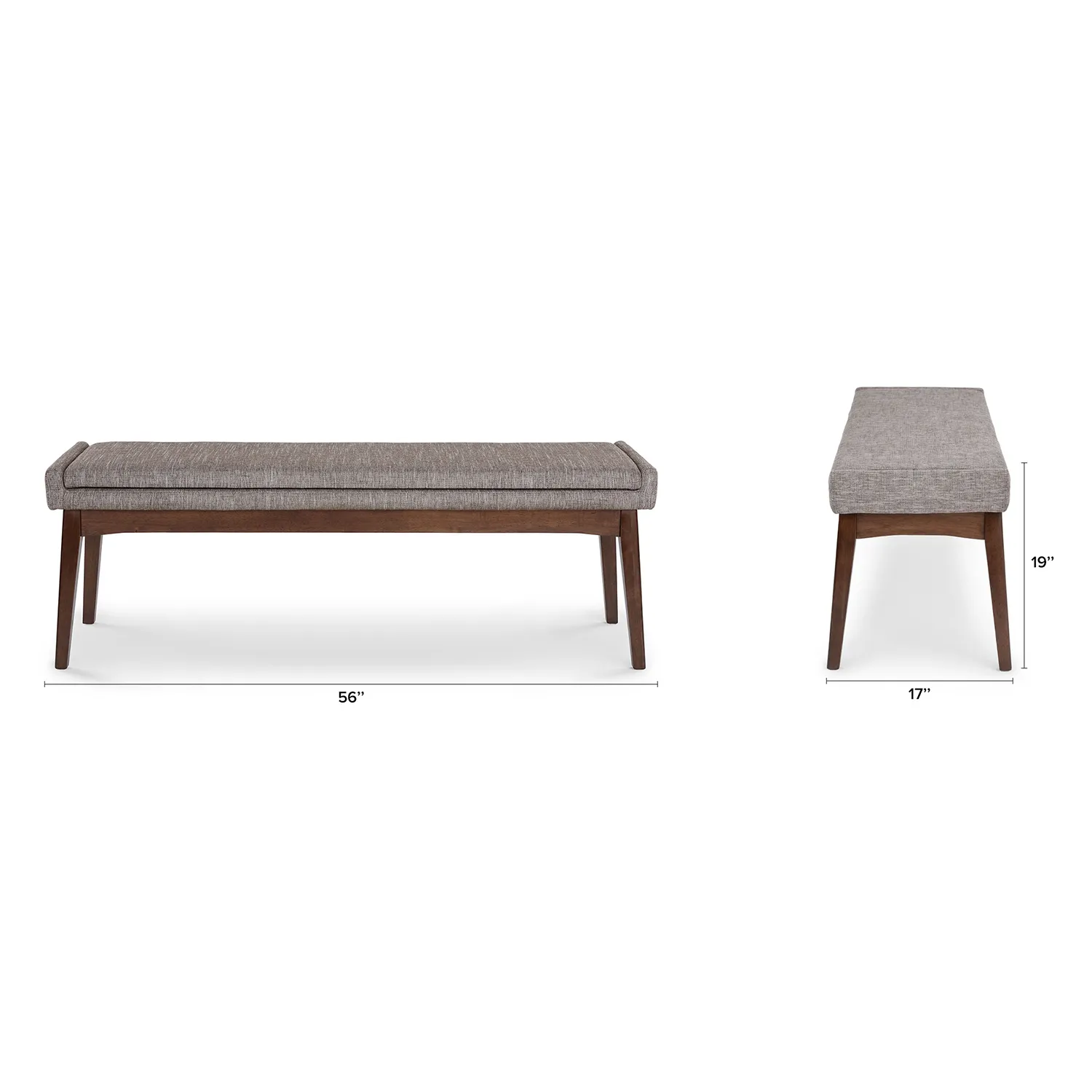 Chantel 56_ Bench - Volcanic Gray - Image 11