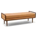 Ansa 54_ Leather Bench - Charme Tan