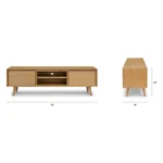 Seno 63_ Low Media Unit - Oak