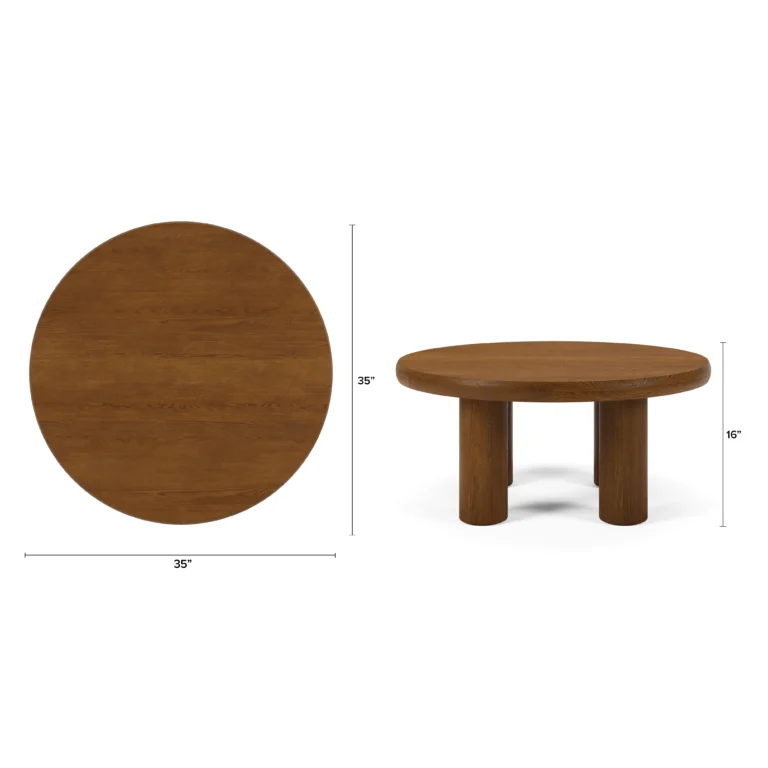 Adel 35_ Coffee Table - Smoked Oak
