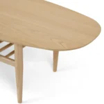 Lenia 53.5_ Oval Coffee Table - White Oak