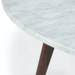 Mara 31.5_ Marble Coffee Table - Walnut
