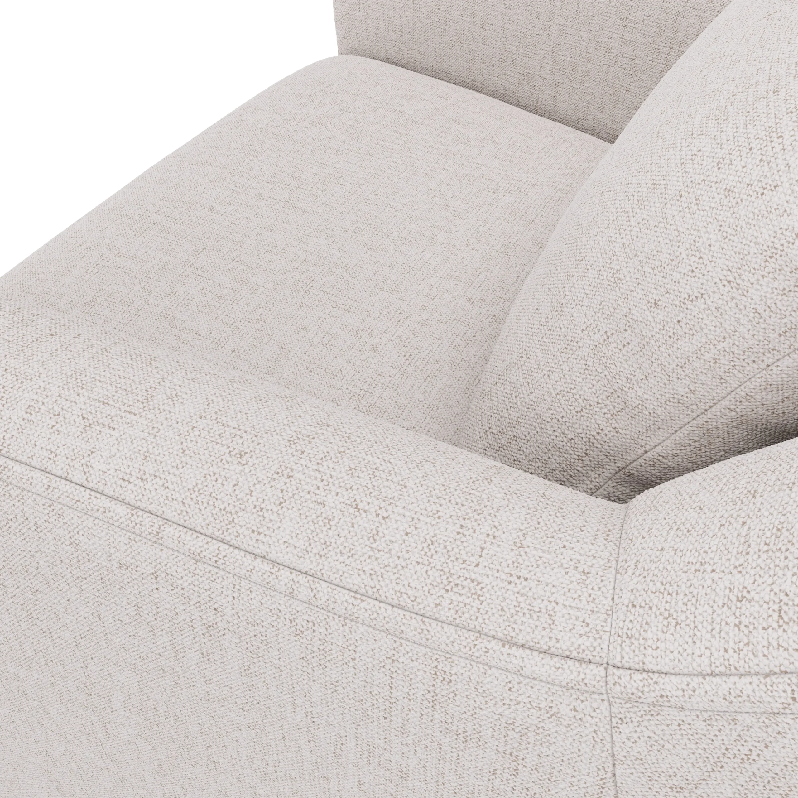 Winslow 29.5_ Swivel Glider Chair - Napa White - Image 3