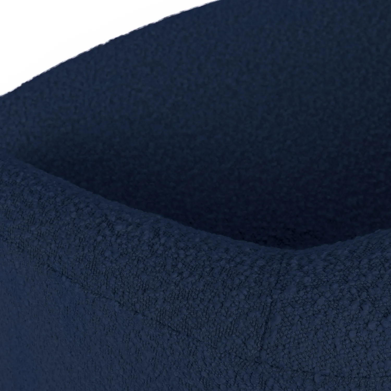 Turoy 32.5_ Swivel Lounge Chair - Catalina Blue Bouclé - Image 4