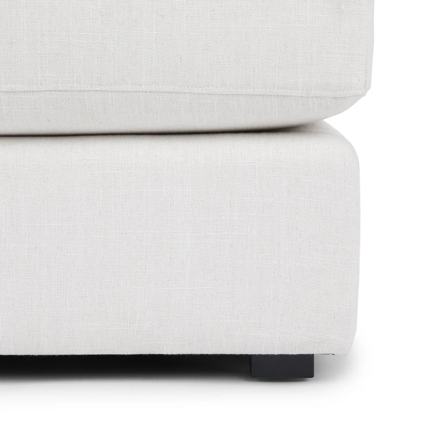 Beta 137.5_ Right Modular Chaise Sectional - Quartz White - Image 11