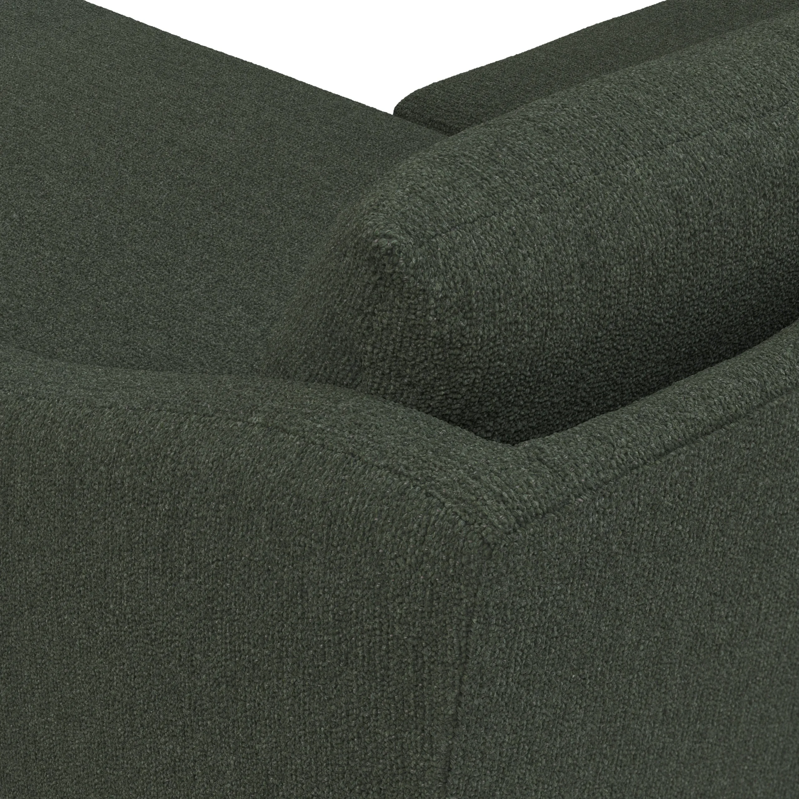 Landry 84.5_ Reversible Storage Sectional - Green Wool Bouclé - Image 11