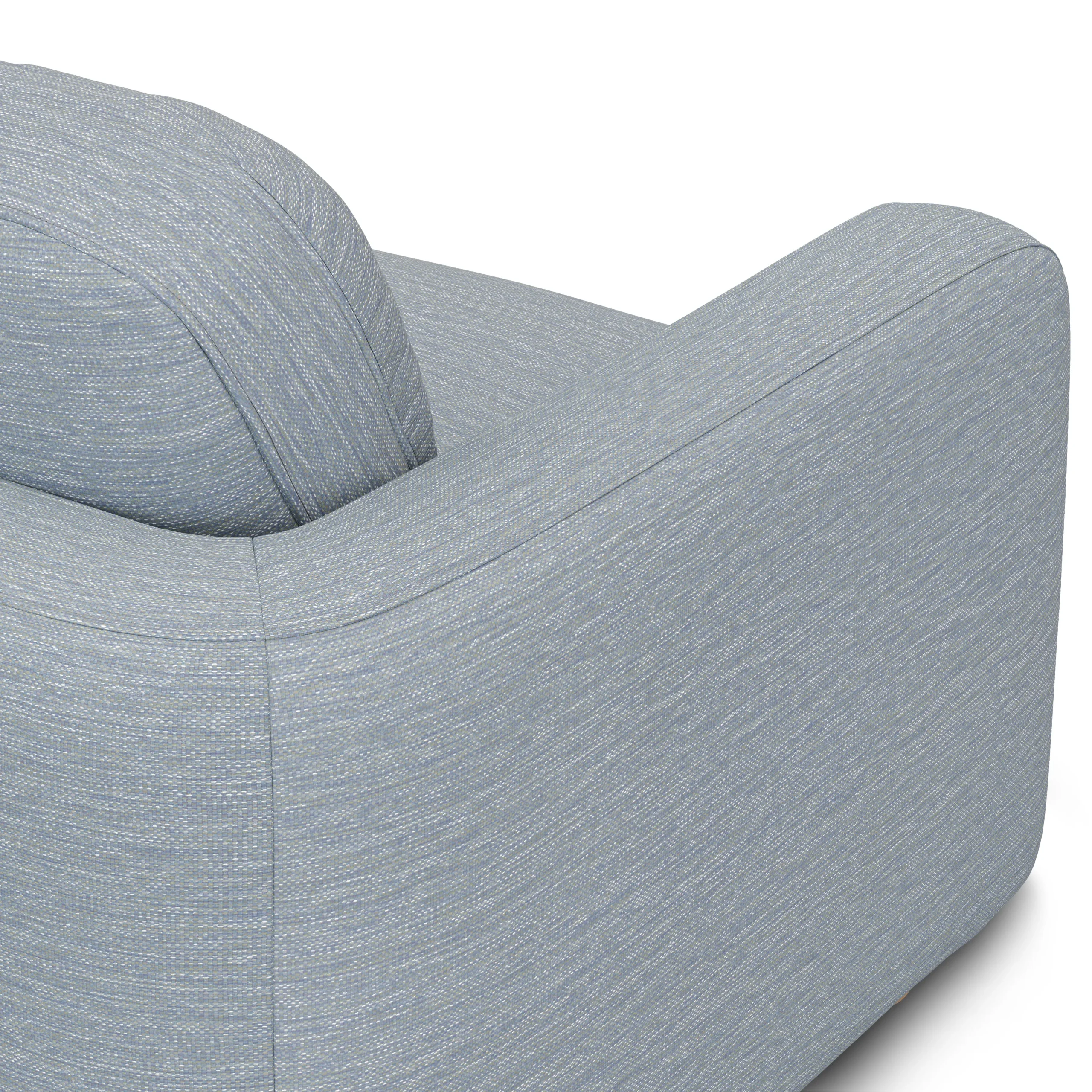 Vati 114_ Right Storage Sleeper Sectional - Natural Oak and Silver Light Blue - Image 11