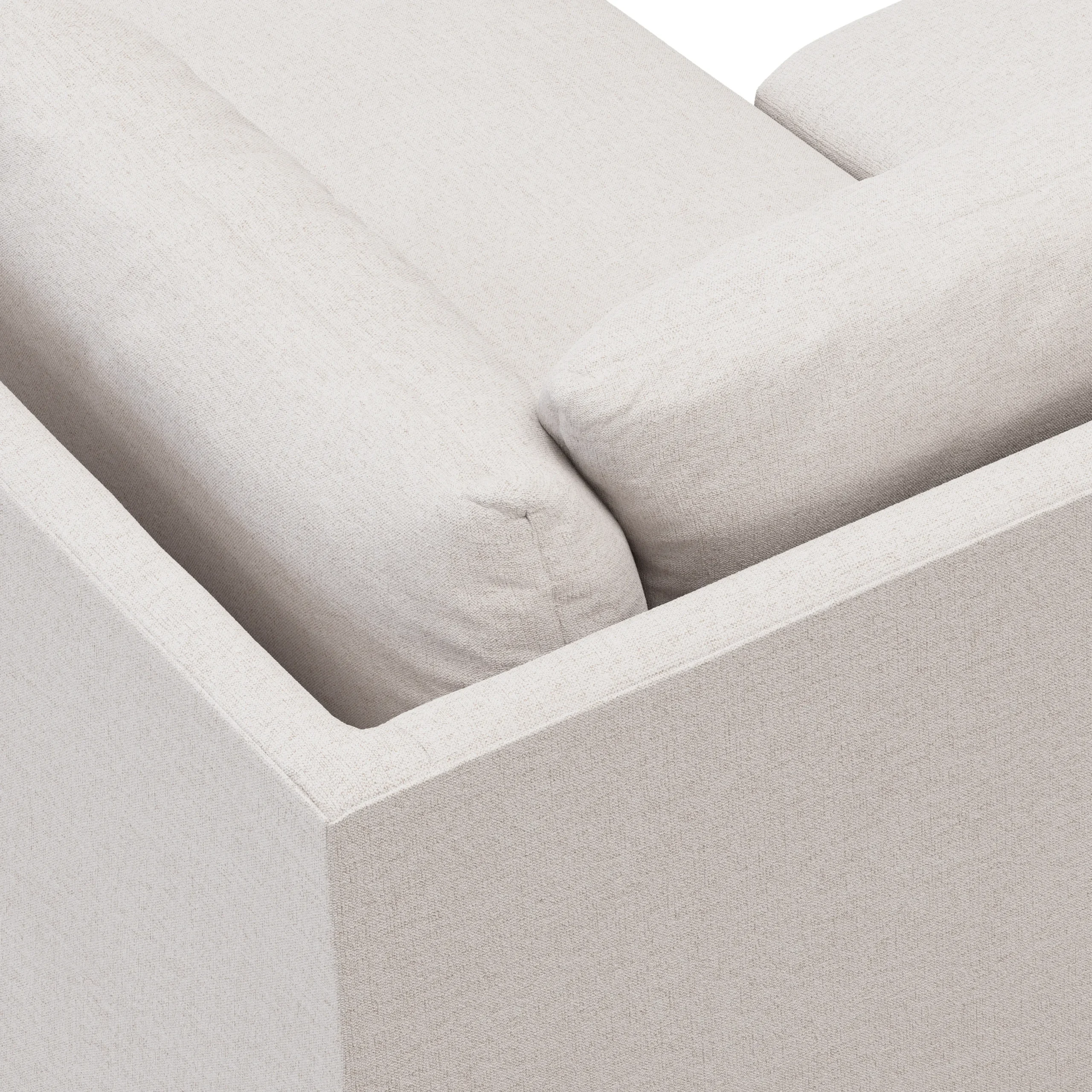 Landry 91_ Corner Sectional - Napa White - Image 11
