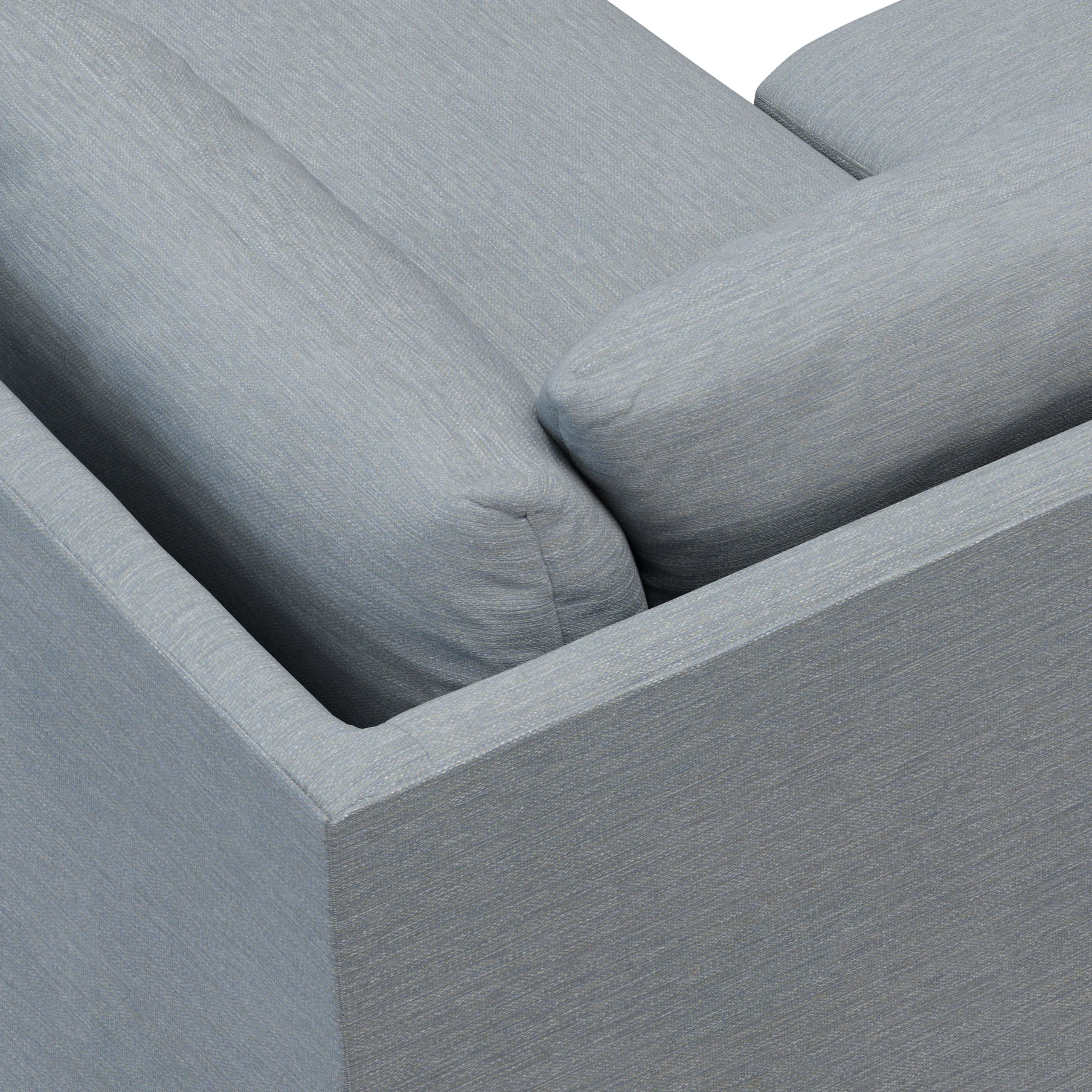 Landry 91_ Corner Sectional - Silver Light Blue - Image 11