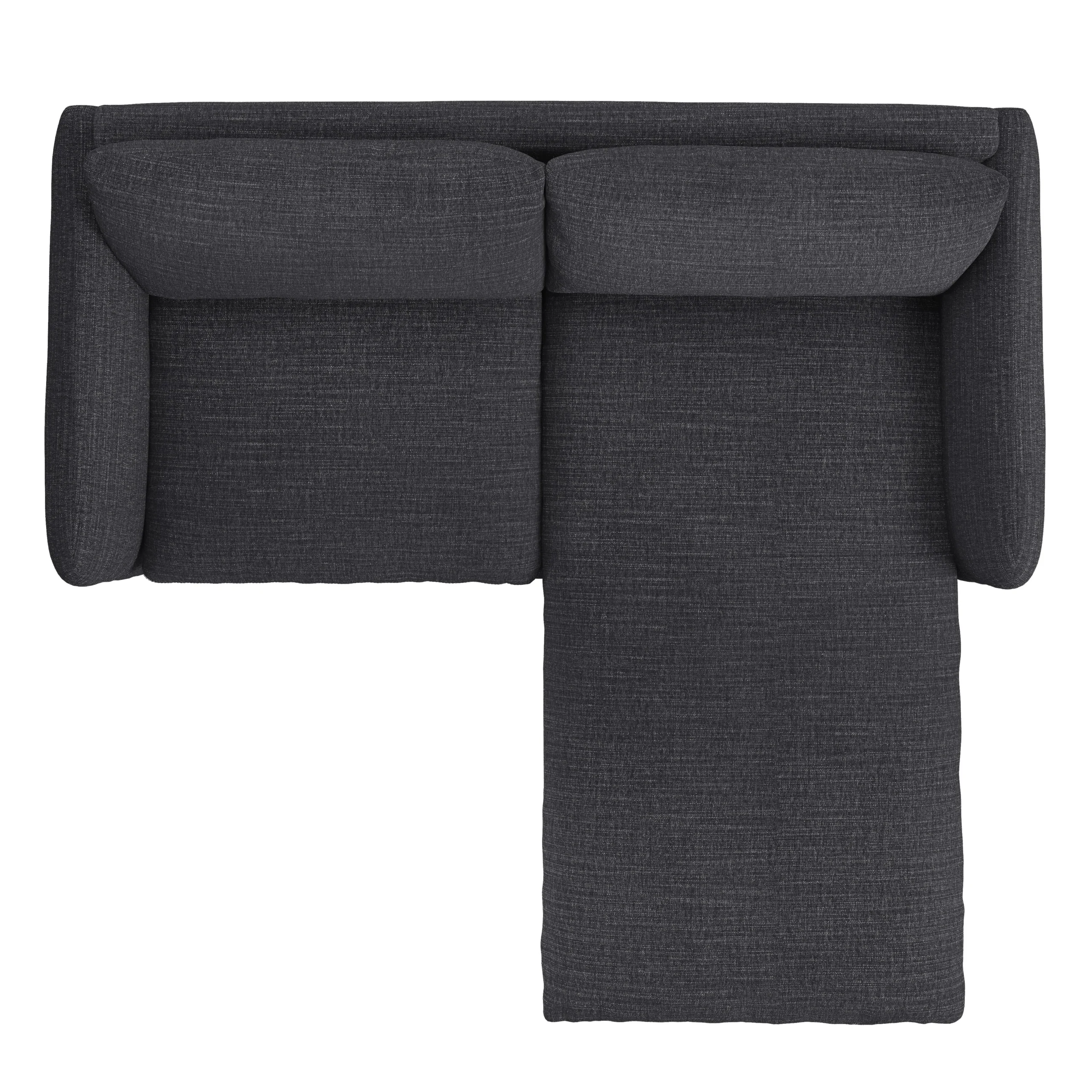 Leigh 86_ Reversible Storage Sleeper Sectional- Napa Charcoal - Image 11