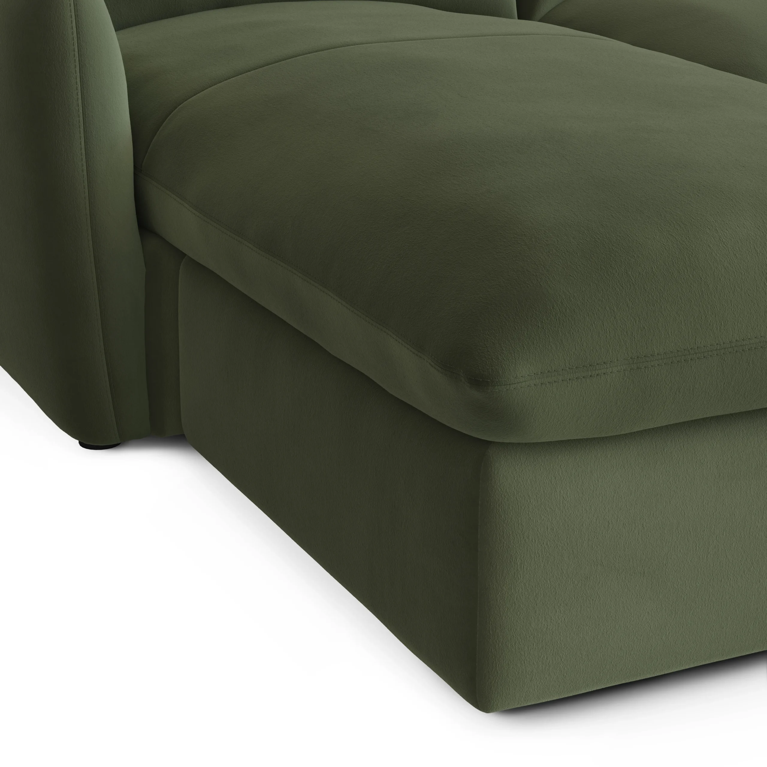 Leigh 86_ Velvet Reversible Storage Sectional - Hale Fir Green - Image 11