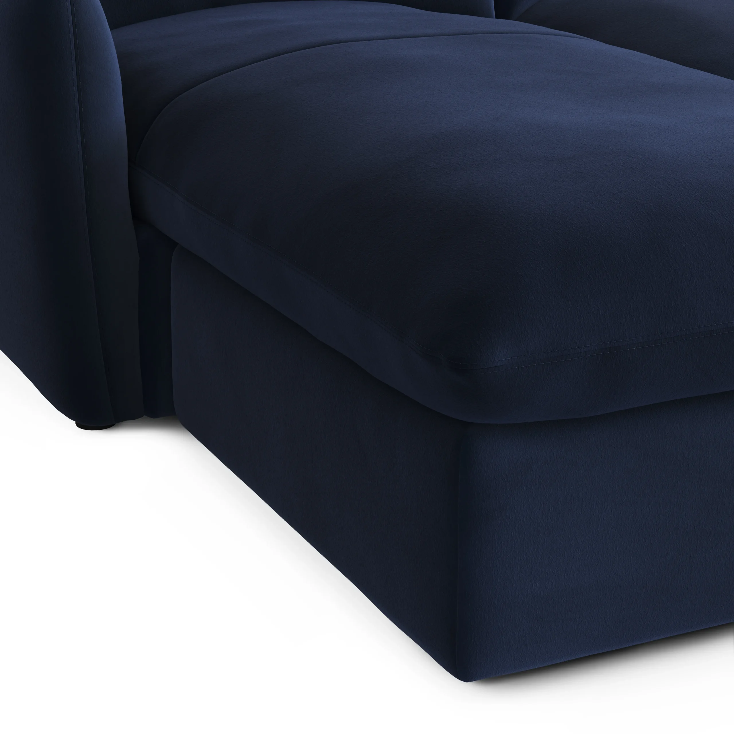 Leigh 86_ Velvet Reversible Storage Sectional - Hale Ink - Image 11