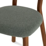 Ulka Dining Chair - Walnut and Ratine Green