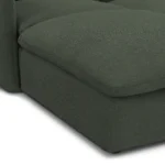 Leigh 131.5_ Modular Sectional - Green Wool Bouclé