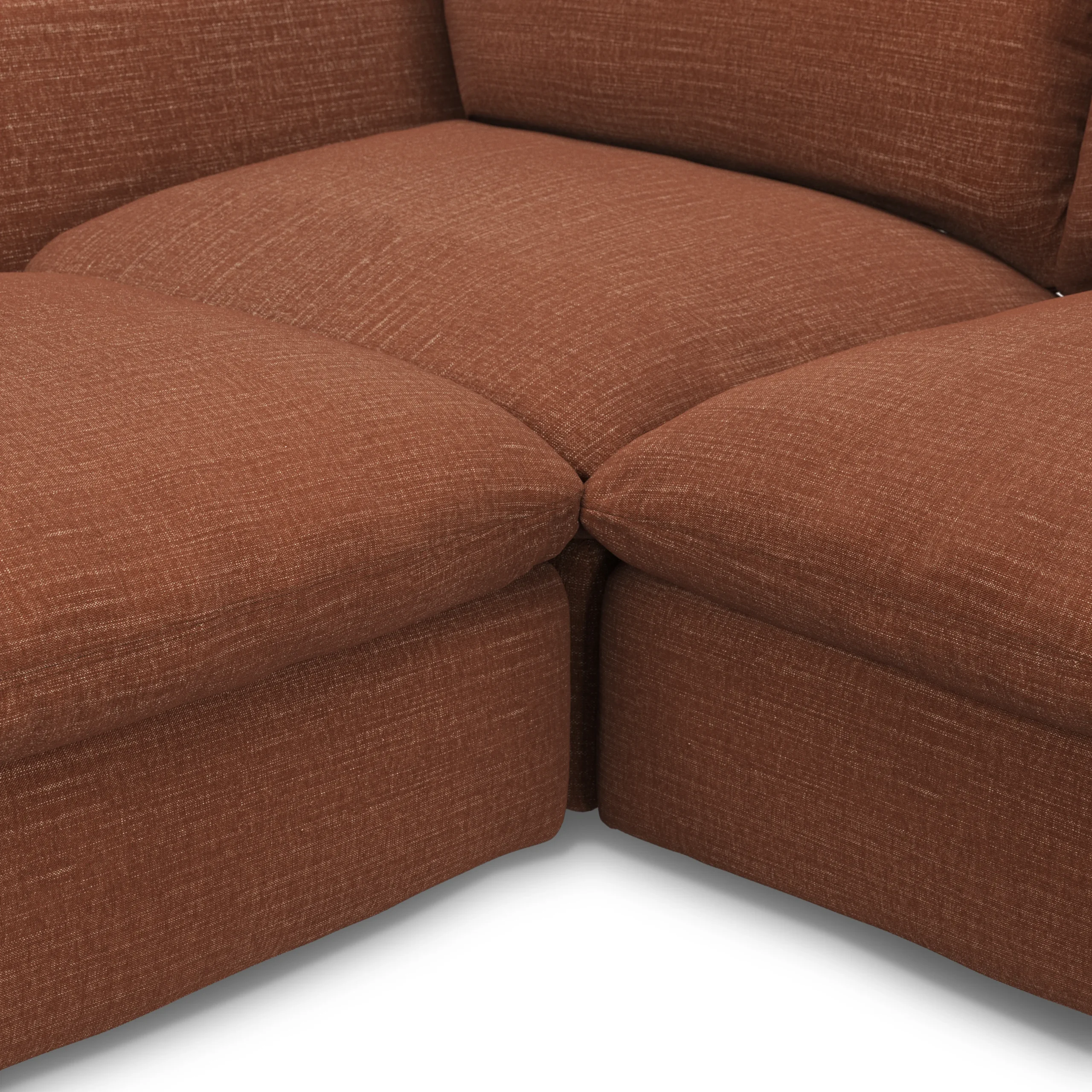 Leigh 131.5_ Modular Sectional - Napa Rust - Image 11