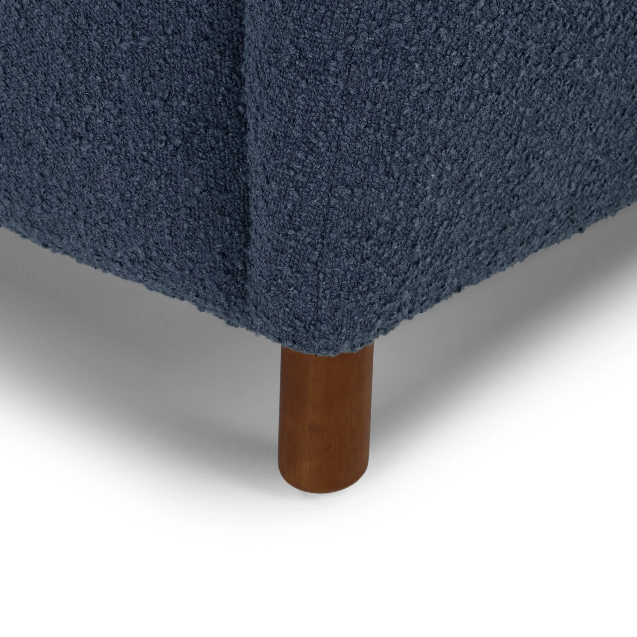 Archie 31.5_ Lounge Chair - Bijou Blue Bouclé - Image 3