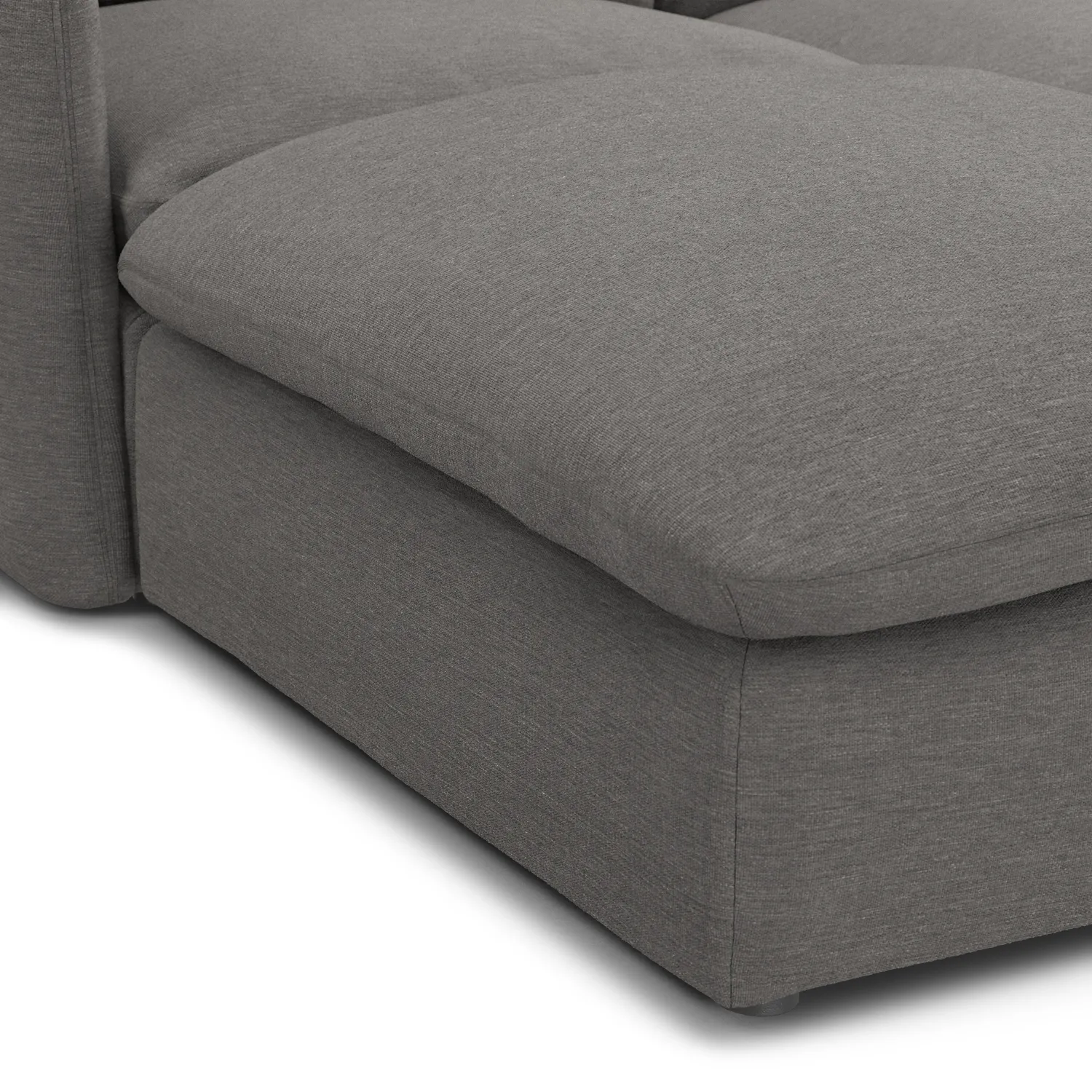 Leigh 131.5_ Modular Sectional - Silver Gray - Image 11