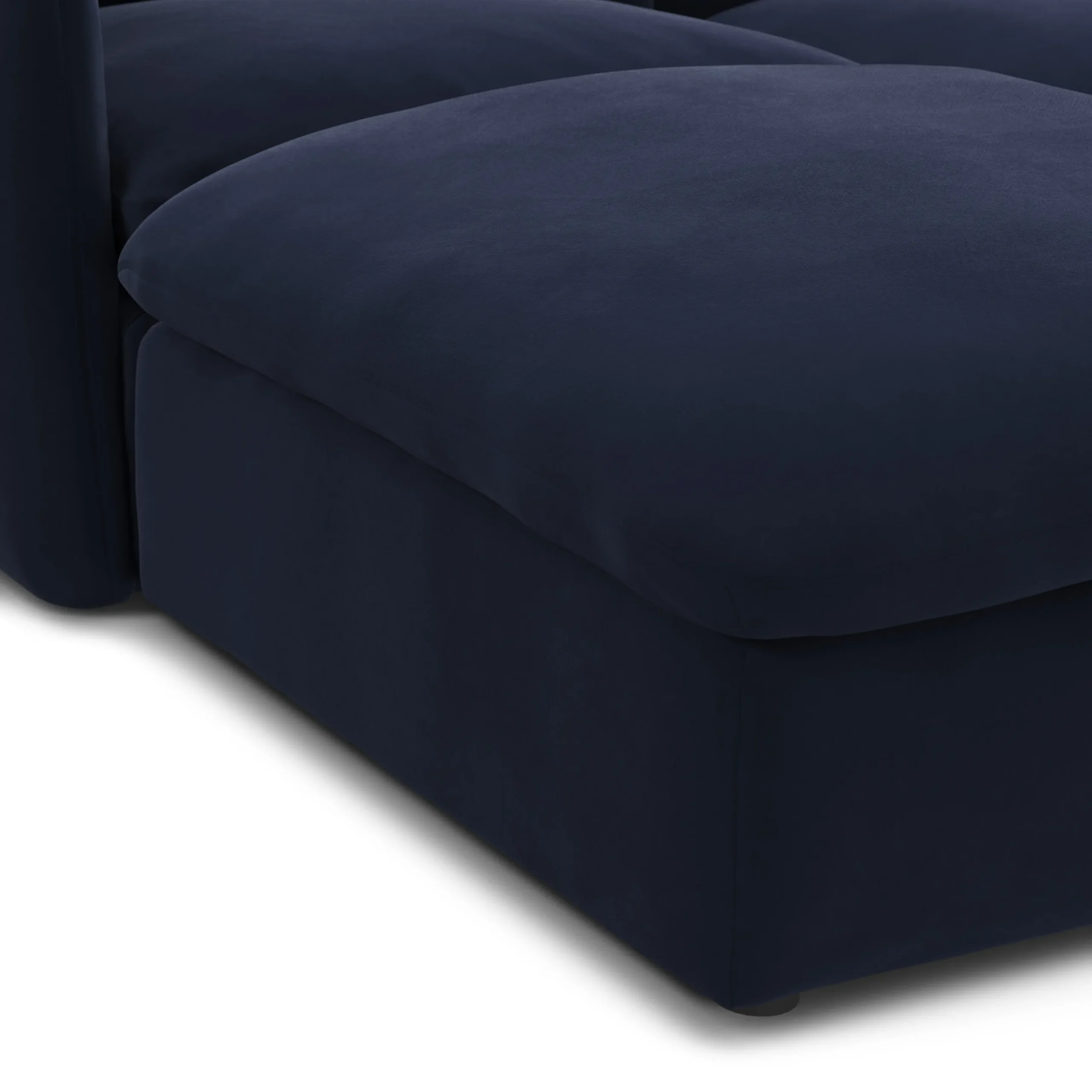 Leigh 131.5_ Velvet Modular Sectional - Hale Ink - Image 11