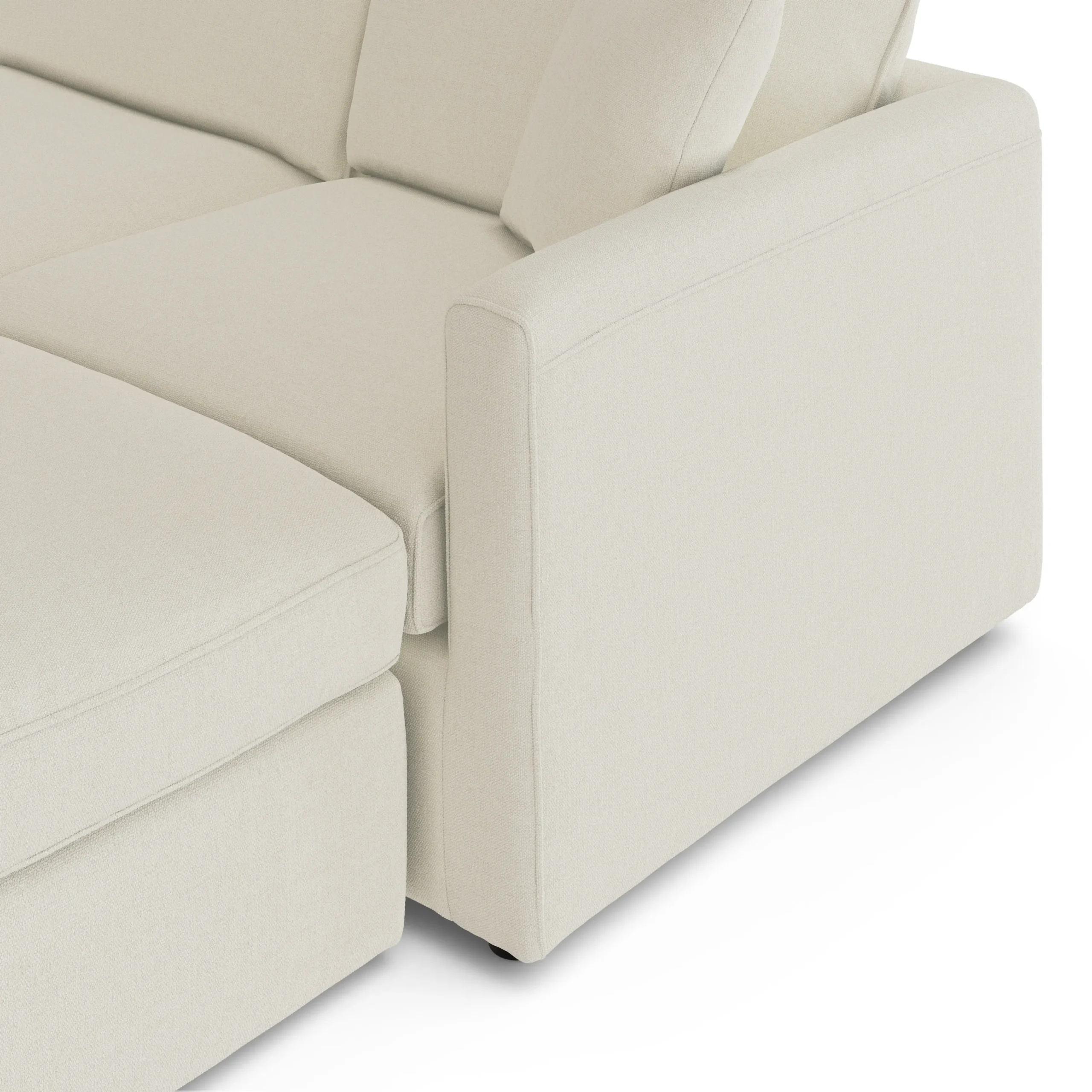 Lenae 104.5_ Reversible Modular Sectional - Savoy Ivory - Image 11