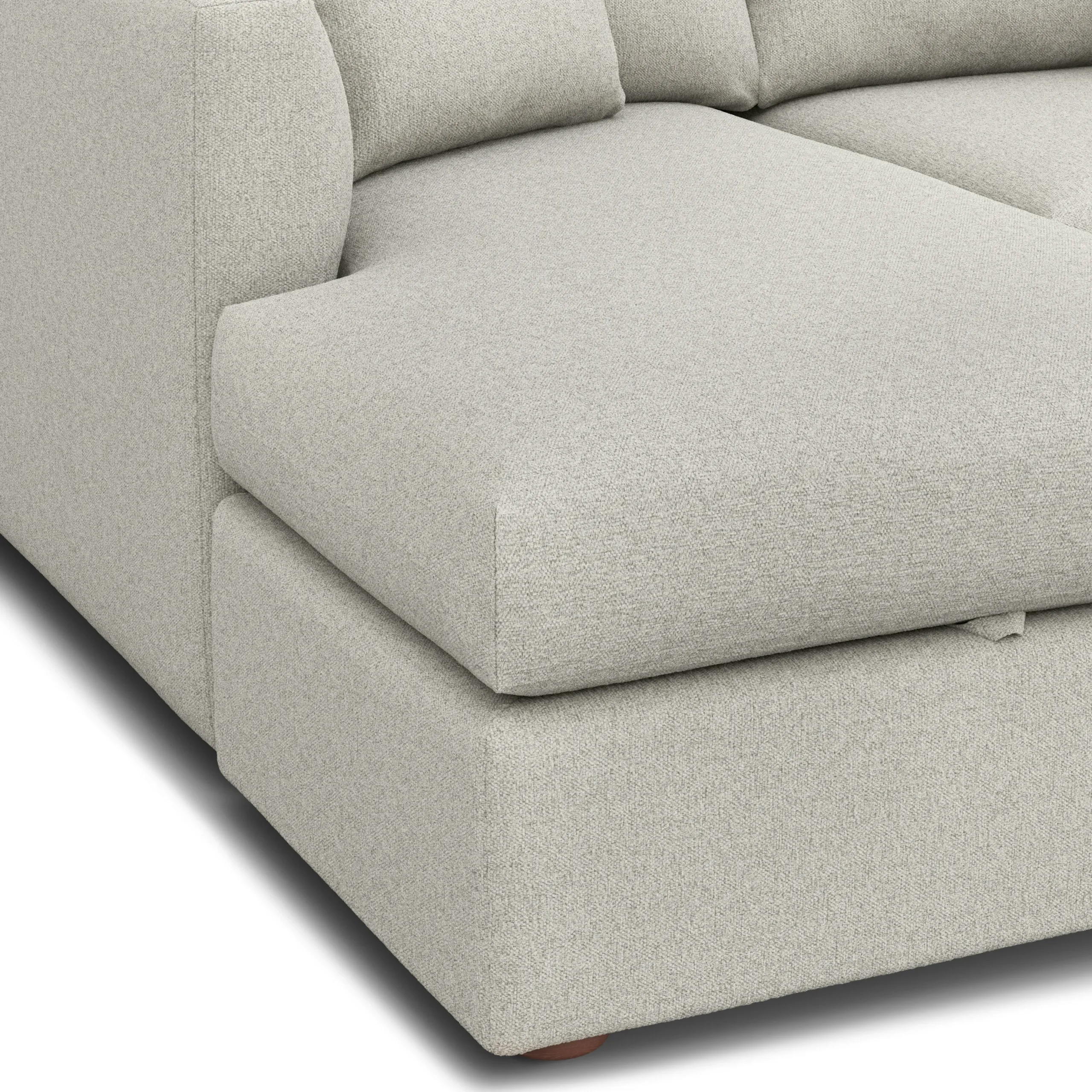 Marina 80_ Reversible Storage Sectional - Clover Ivory - Image 11