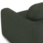 Vati 114_ Left Storage Sleeper Sectional - Natural Oak and Green Wool Bouclé